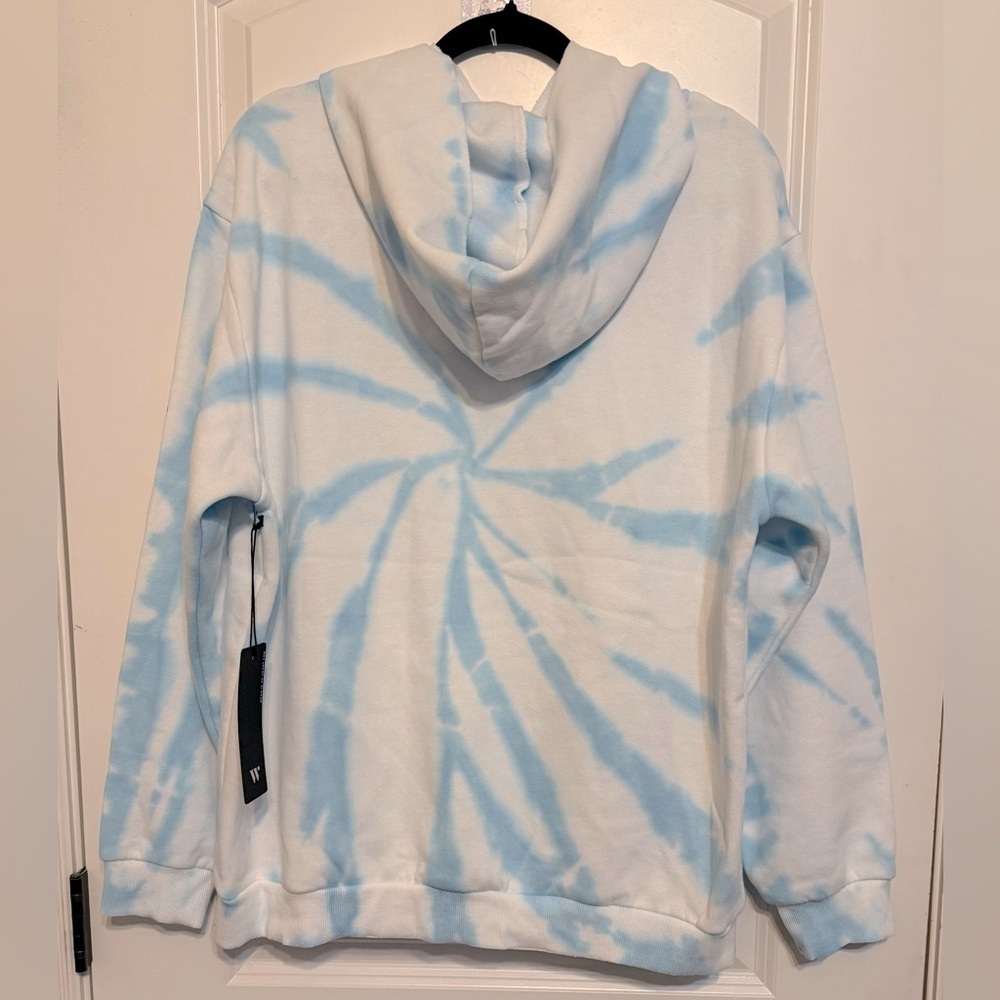 Wear it to Heart DESMA RELAXED HOODIE AQUAMARINE TIE DYE - Picture 3 of 8